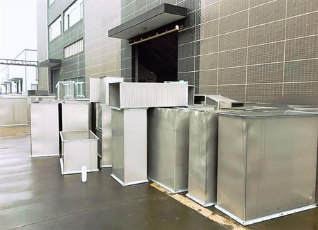 角铁法兰风管安装